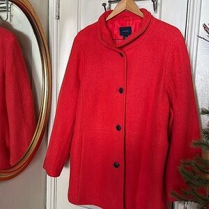 Lands’End Wool/Rayon Blend Coat
